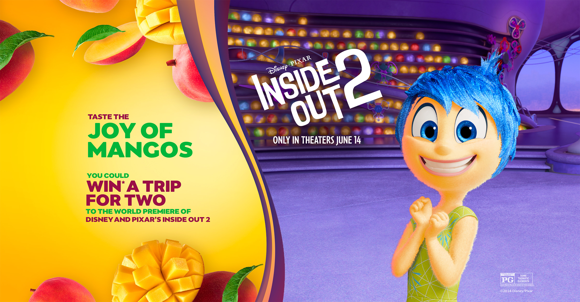 Mango Disney and Pixar’s Inside Out 2 Sweepstakes