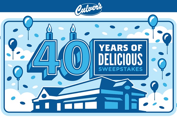 Culver’s 40 Years of Delicious Sweepstakes