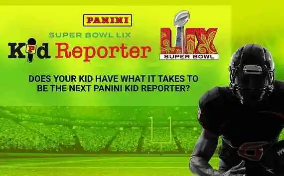 Panini Super Bowl Kid Reporter Sweepstakes