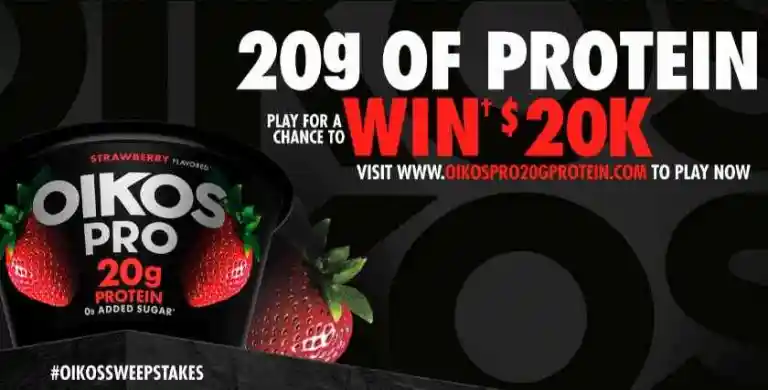 Oikos Pro 20g Protein Sweepstakes