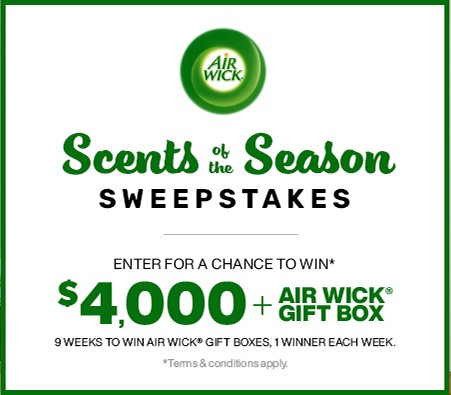 HGTV Air Wick Scents of The Season Sweepstakes